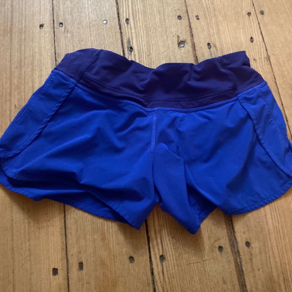 Size 4 royal blue lululemon shorts
